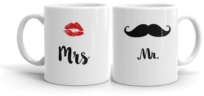 Mr. And Mrs. Couple White Mug - Ceramic Mug - 300ml