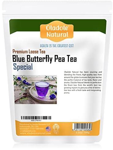 Oladole Natural Blue Butterfly Pea Tea 100g Rich in Antioxidants For weight loss, Reduce stress and Anxiety Boosting Memory