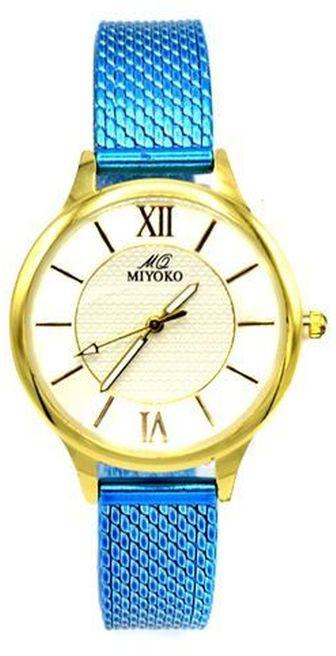 Miyoko Miyoko Leather Watch - Gold/Blue