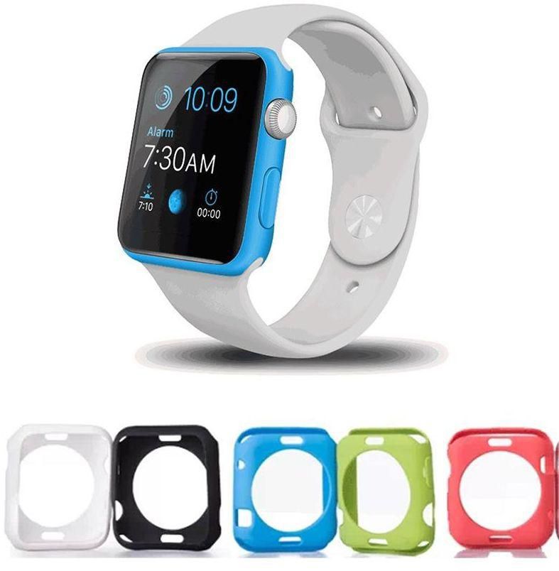 Colorful TPU Cover Case for Apple Watch 38mm (Pack of 5) - Opaque Colors