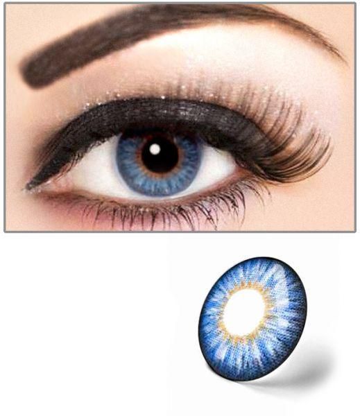 Cosmetic Contact Lenses  From I-Colors Blue Color