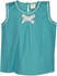 AOMI by Appleofmyi Girls Sleeveless Bow Top T7 Blue Size 7-8 Years
