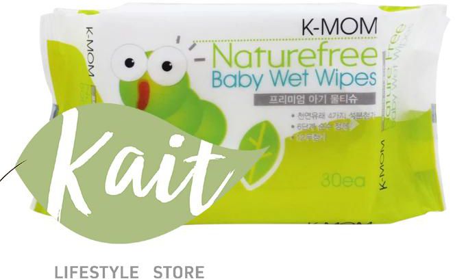 K-MOM Natural Pureness Baby Wet Wipes 30 pcs