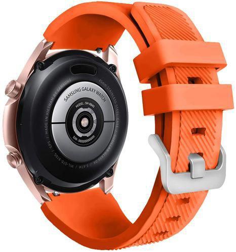 22mm Silicone Sport Quick Release Strap For Samsung Galaxy Watch 3 45 Mm - Orange