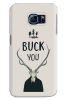 Stylizedd Samsung Galaxy S6 Premium Slim Snap case cover Gloss Finish - Buck You