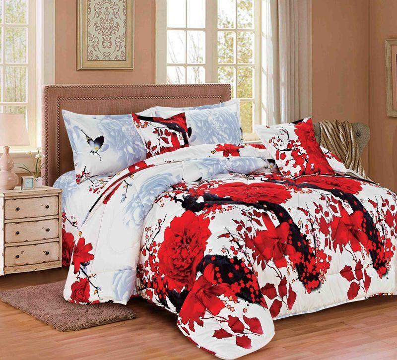 Ming Li Floral Comforter 6 Pcs Set , King size, CY-007