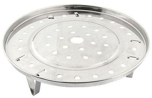 Bluelans 19.5cm Stainless Steel Steamer Rack Insert Stock Pot Steaming Tray Stand Cookware Tool