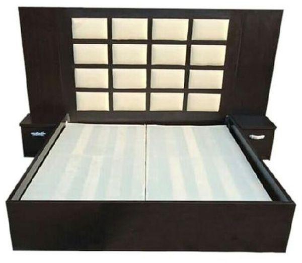 Exclusive Mahcothen Bedframe With Side Cupboard (Free Delivery Lagos)