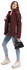 Andora Waterproof Plain Adjustable Hooded Puffer Dark Red Jacket