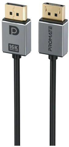 Promate DPLink-16K 4K 60Hz HD DisplayPort Male To DisplayPort Male Cable 2m -Black