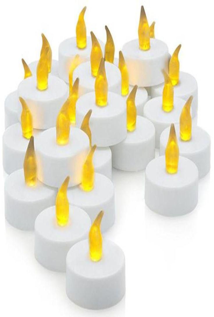 Color Set Of 24 LED Tea Light Candles