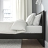 MALM Bed frame with mattress - black-brown/Valevåg extra firm 140x200 cm