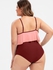 Plus Size Strappy Flounce Lace-up Bikini Swimsuit - 4x