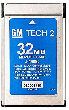 gm tech 2 32mb memory card