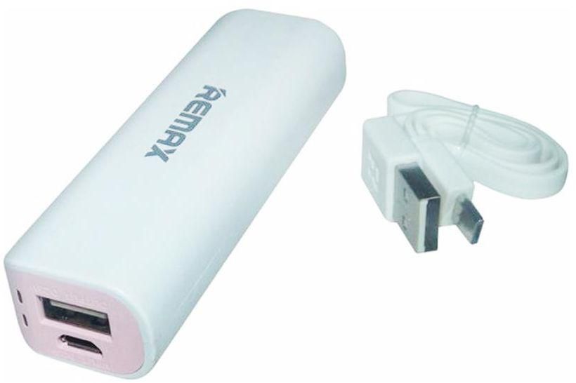Remax 2600 mAh Power Bank - White and Pink