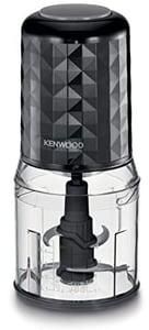 Kenwood Chopper 400W, 500ml Bowl Dual Speed Stainless Steel Quad Blade Ice Crush Function CHP40.000BK