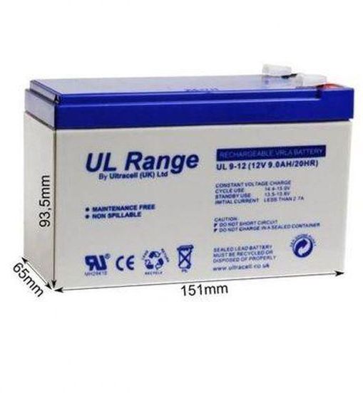 Ultracell UL9-12 12V 9A Battery