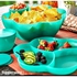 Tupperware Chip N Dip Bowl 5.6 L In The Form Of A Flower+ 2 Bowls