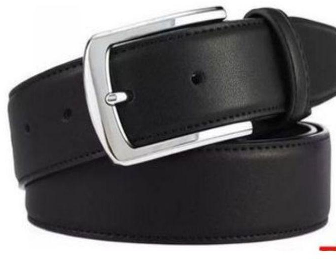 Fashion Comfort-First Men's Buckle Belt In Black For All-Day Wear
