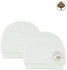 Civilkids Baby Boy Girl Cotton Hat Set 2pk White
