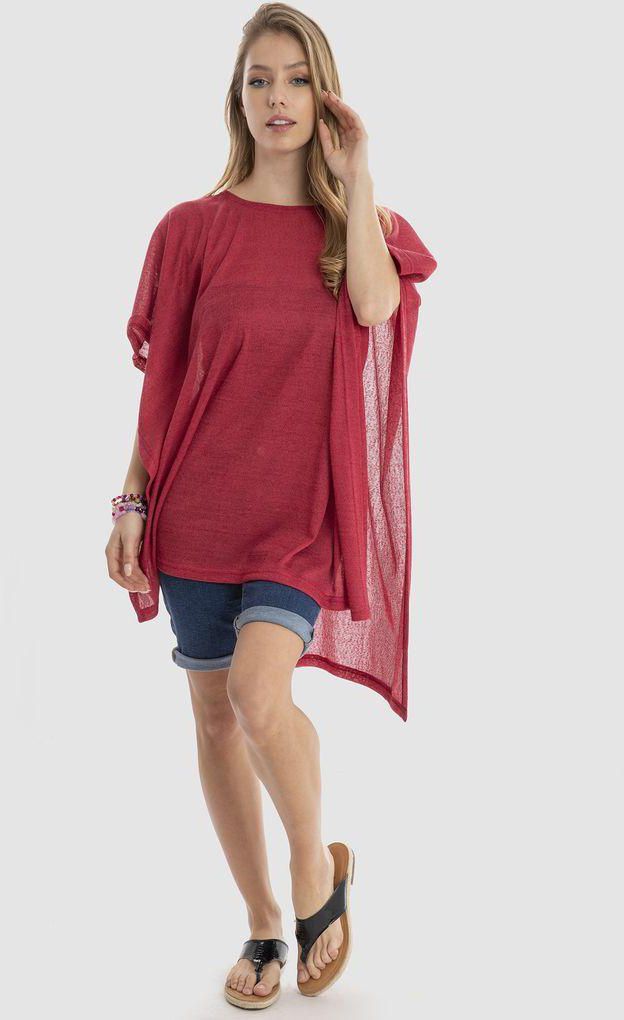 Kady Casual Summer Cover Up - Red