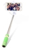 Mini Extendable Wired Monopod Selfie Stick for Smartphones in Green