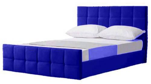 Squares Bed, 120 cm, Blue - 4R