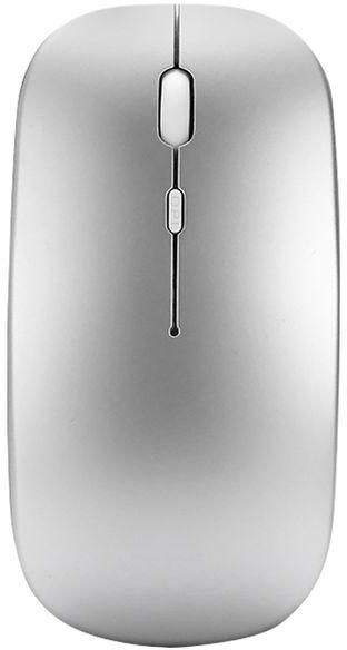 Universal Ultra-thin Rechargeable Mute Wireless Mouse-Silver