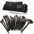 Make up Brush Kit Msq 32 pcs Cosmetic Facial Makeup Brushes Tools Set PU Leather Case /Black