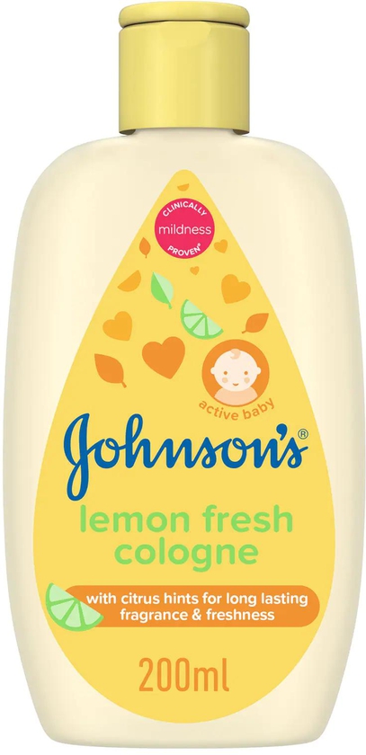 Johnson&#39;s baby cologne lemon fresh 200 ml