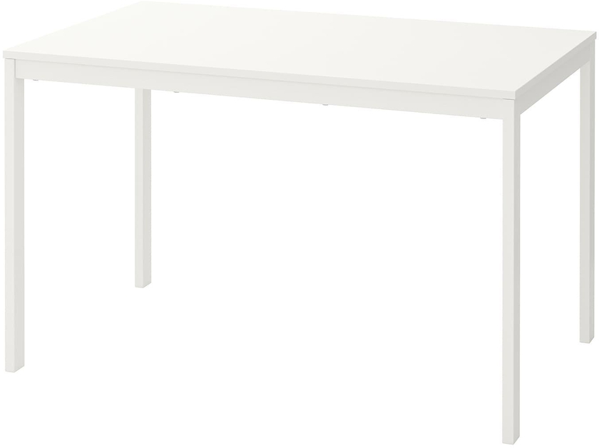 VANGSTA Extendable table - white 120/180x75 cm