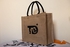 TD Jute Shopping Reusable Tote Bag