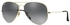 Ray-Ban Men's Aviator Grey Lens Gold Metal Frame Sunglasses