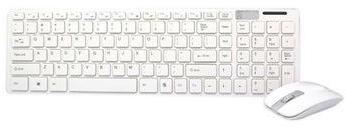 Wireless Keyboard And Mouse Set White