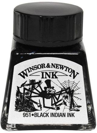 Winsor &amp; Newton Drawing Ink - 14ml (Black)