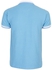 Fashion Sky Blue Men's T-Shirt With Striped Collar