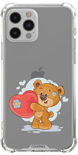 Shockproof Protective Case Cover For Apple iPhone 12 Pro Teddy Bear Heart