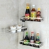 Stainless Steel Rotating Spice Rack Kitchen Bathroom 3 Layers