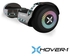Hoverboard Hover-1 Chrome Hoverboard, Gunmetal, LED Lights, Bluetooth Speaker, 6.5 In Tires, 220 Lbs Max Weight, 7 MPH