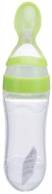 Generic 90ML Safe Baby Feeding Bottle Toddler Squeeze Feeding Spoon