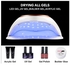 sun UV LED Nail Lamp For Nails With LCD Manicure Drying Gel Polish Nail + Nail Dotting Pen - 5 Pcs