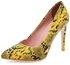Women's High-Heeled Pumps Pointed Toe Print Stiletto Shoes