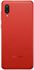 موبايل سامسونج جالاكسي A02 بشريحتين اتصال، شاشة 6.5 بوصة، 32 جيجابايت، 3 جيجابايت رام، شبكة الجيل الرابع ال تي اي - احمر