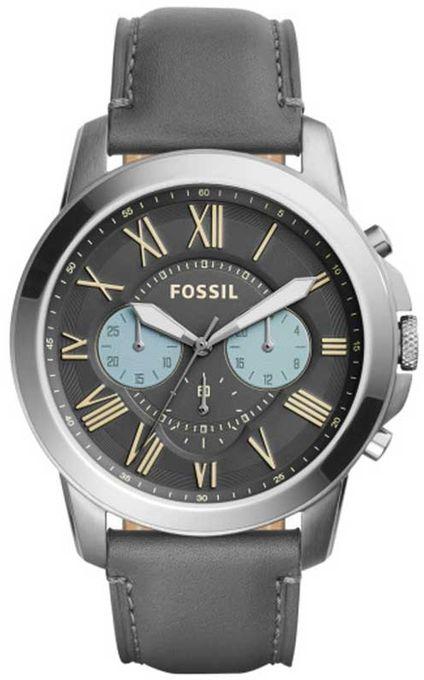 Fossil FS5183 Leather Watch - Grey