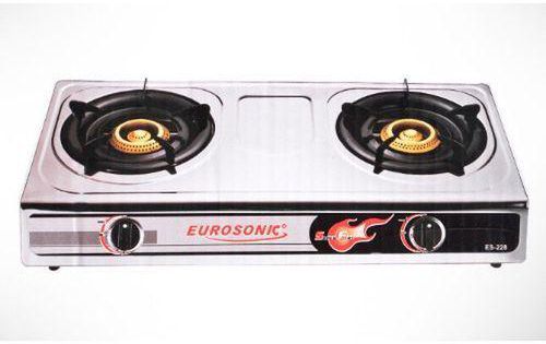 Eurosonic Double Burner Stainless Table Top Gas Cooker