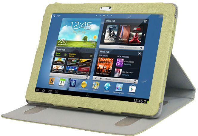 Book cover case Green for Samsung Galaxy Tab 10.1 P7500 P7510