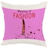 Meaning Of Fashion Printed Cushion Cover White/Pink/Red 40 x 40centimeter