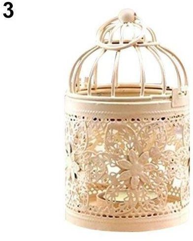 Bluelans Antique Moroccan Style Lantern Hollow Candle Holder Stand Wedding Romantic Decor 3