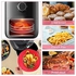 Silicone Air Fryer Basket (21cm),Reusable Silicone Air Fryer Accessories,Silicone Air Fryer Trays for Air Fryer, Oven (A)