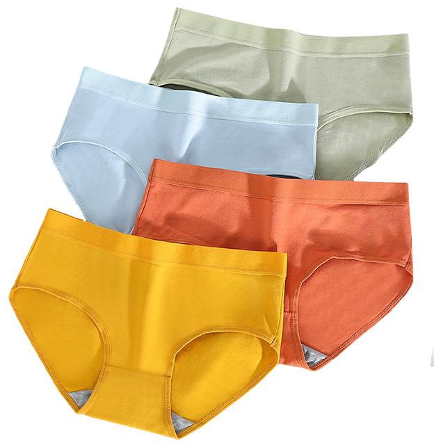 Kime Graphene Antibacterial Solid Panties L34631 - 2 Sizes (6 Colors)